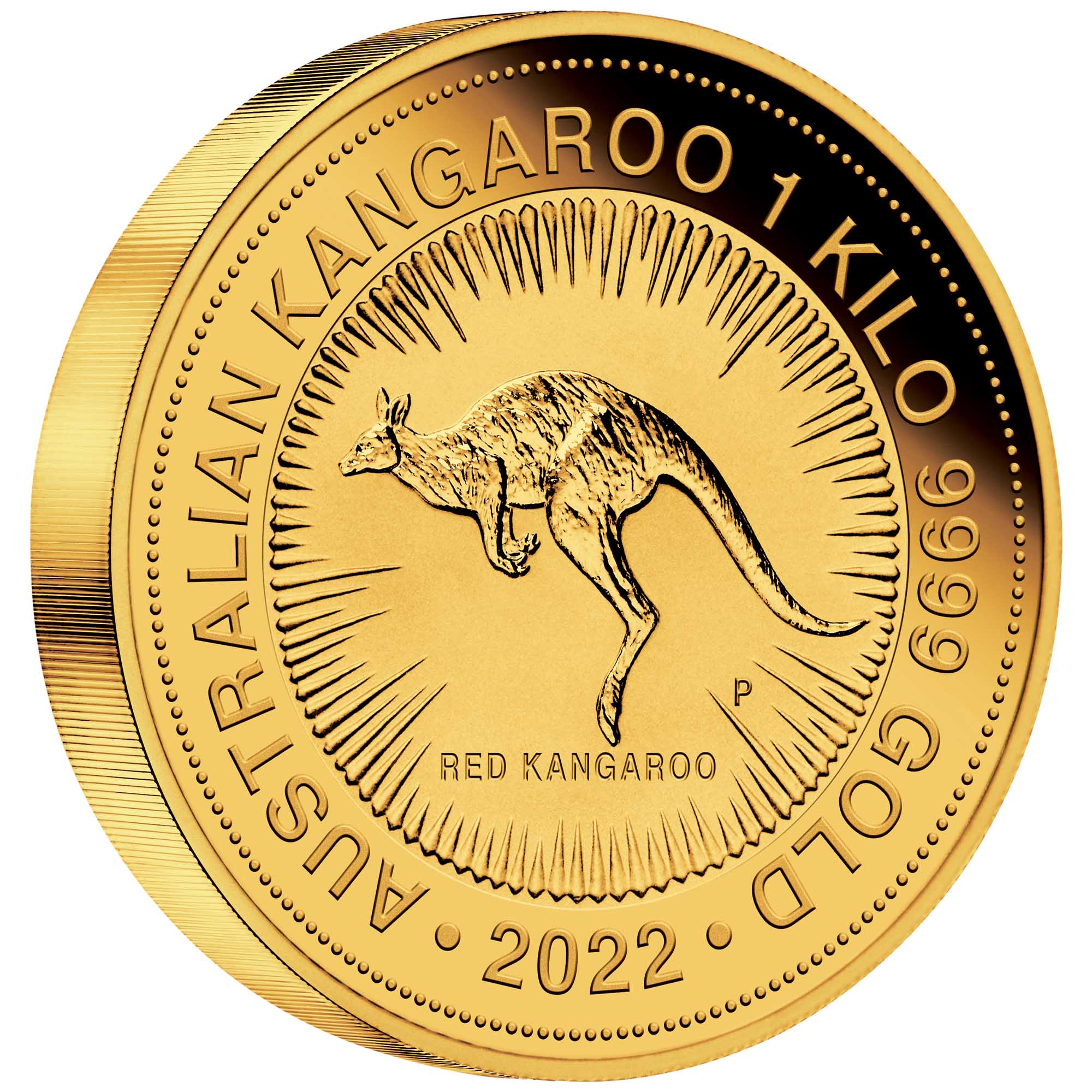Australian Kangaroo 2022 1 Kilo Gold Bullion Coin
