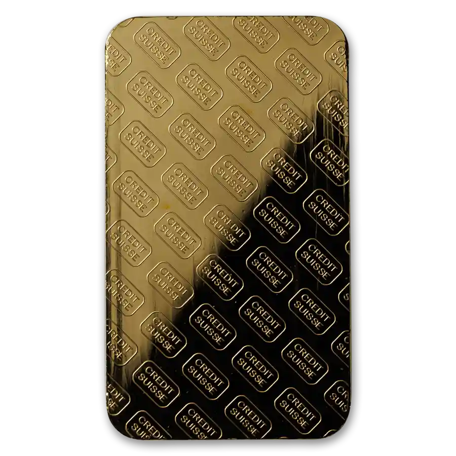10 oz Gold Credit Suisse Bar with Assay Card