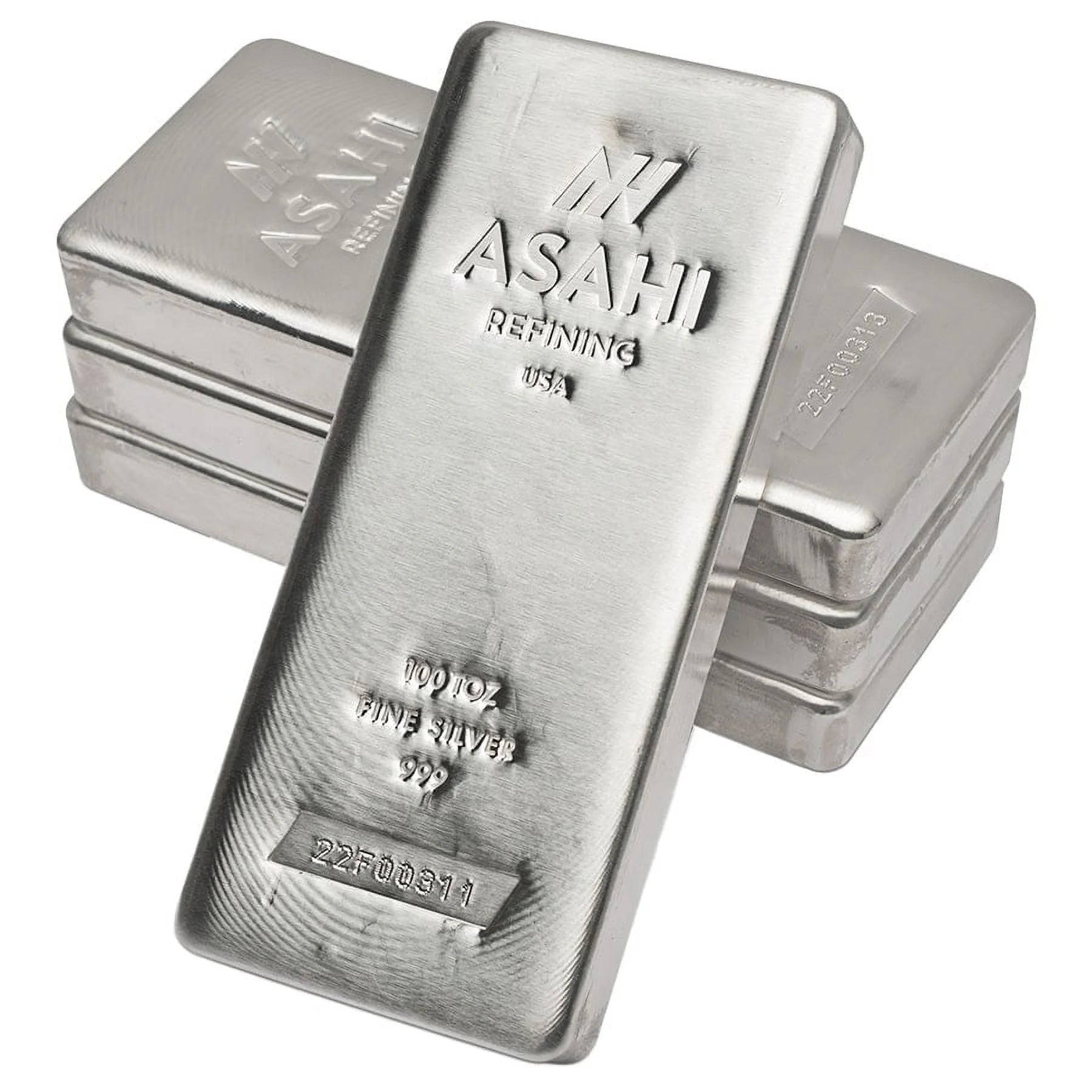 100 oz Asahi Silver Bar .999 Fine (Serialized)