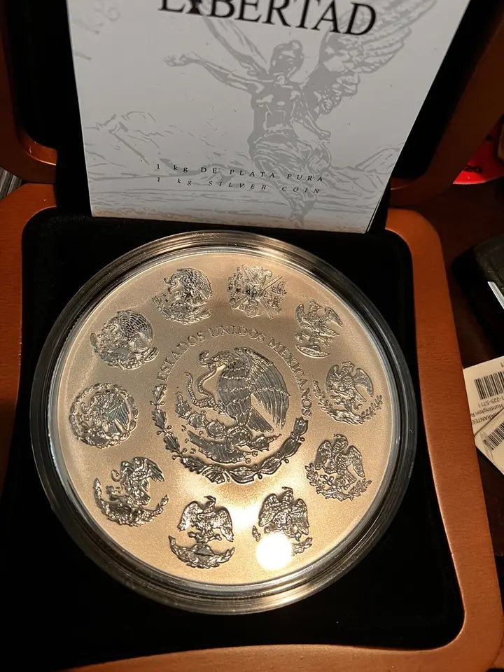 2023 Mexico 1 kilo Silver Libertad BU (w/Box & COA)