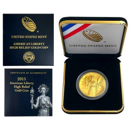2015 Gold Liberty High Relief