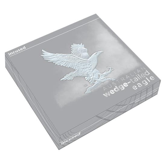 Australian Wedge-Tailed Eagle 2023 $10 10oz .9999 Silver Incused Coin High Relief 500 Minted Perth Mint