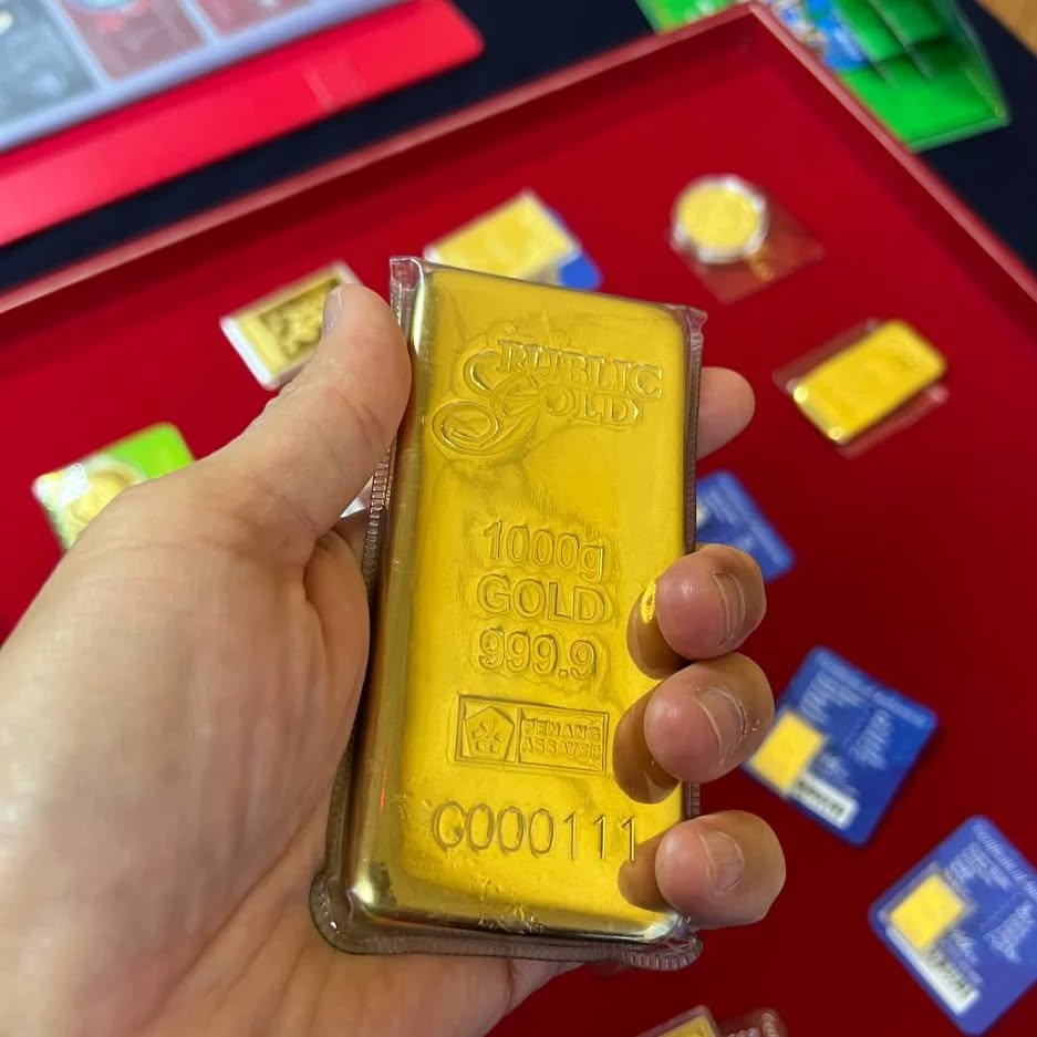 Public Gold Bullion Bar (Au 999.9) Gold 1000g - L