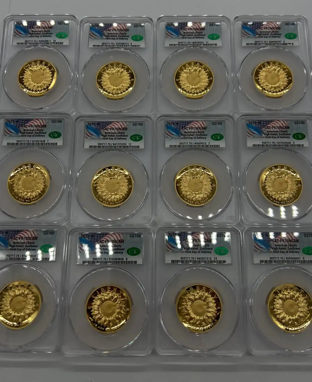 2025-W & 2025-P American Liberty Series Two-Coin Set AD CACG PF70 Founders U.S. Mint