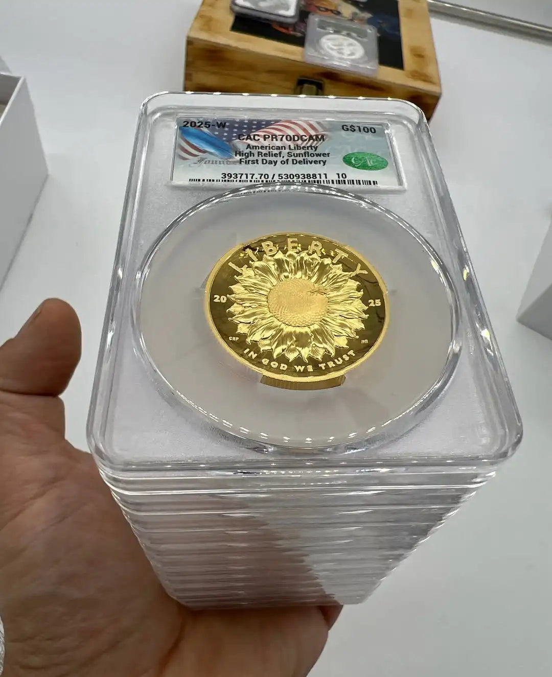 2025-W & 2025-P American Liberty Series Two-Coin Set AD CACG PF70 Founders U.S. Mint