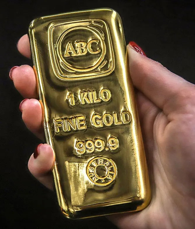 1kg ABC Gold Cast Bar 9999 Gold