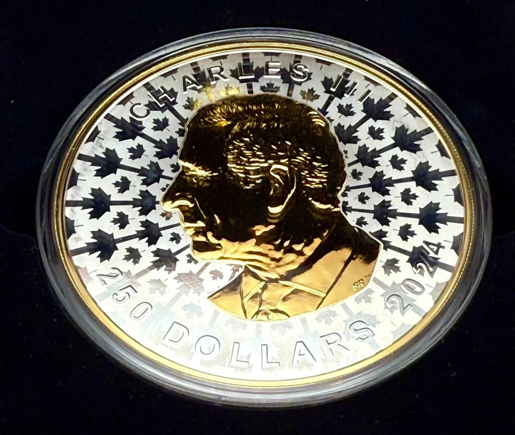 SUPER INCUSE SILVER MAPLE LEAF 1 Kilo Silver Coin Canada 2024